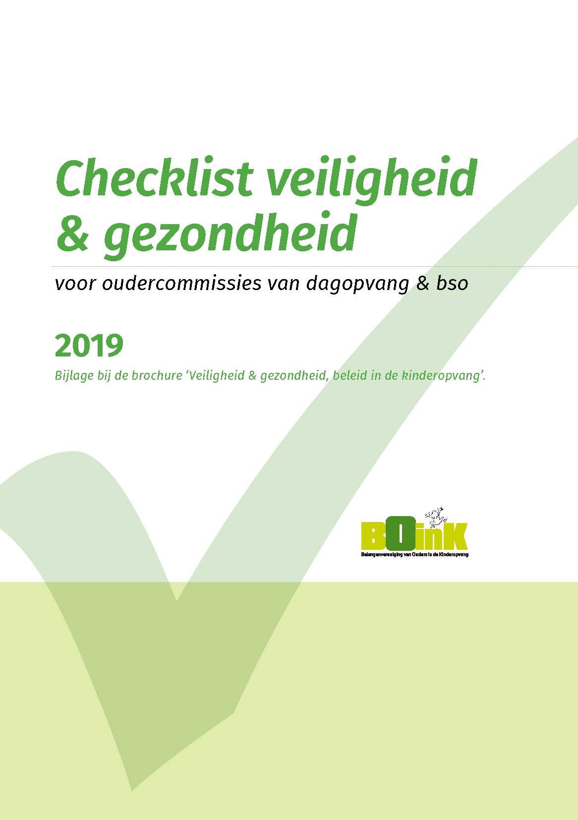 Checklist Veilgheid &amp; gezondheid in de kinderopvang cover