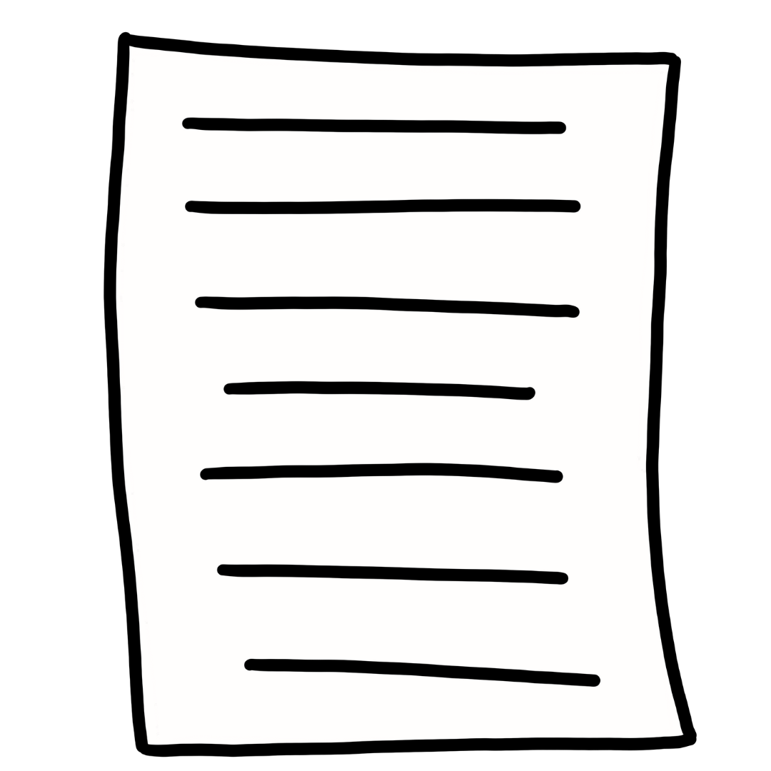 document met lijntjes